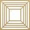 Ekena Millwork Raven Architectural Grade PVC Pierced Ceiling Medallion, Gold, 18"OD x 6 5/8"ID x 1/2"P CMPP18X18RASGO - alternate 1